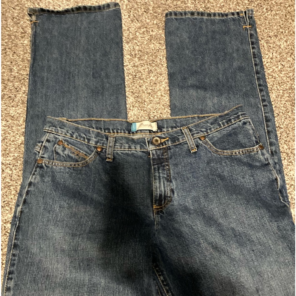 Wrangler jeans split cuff for riding